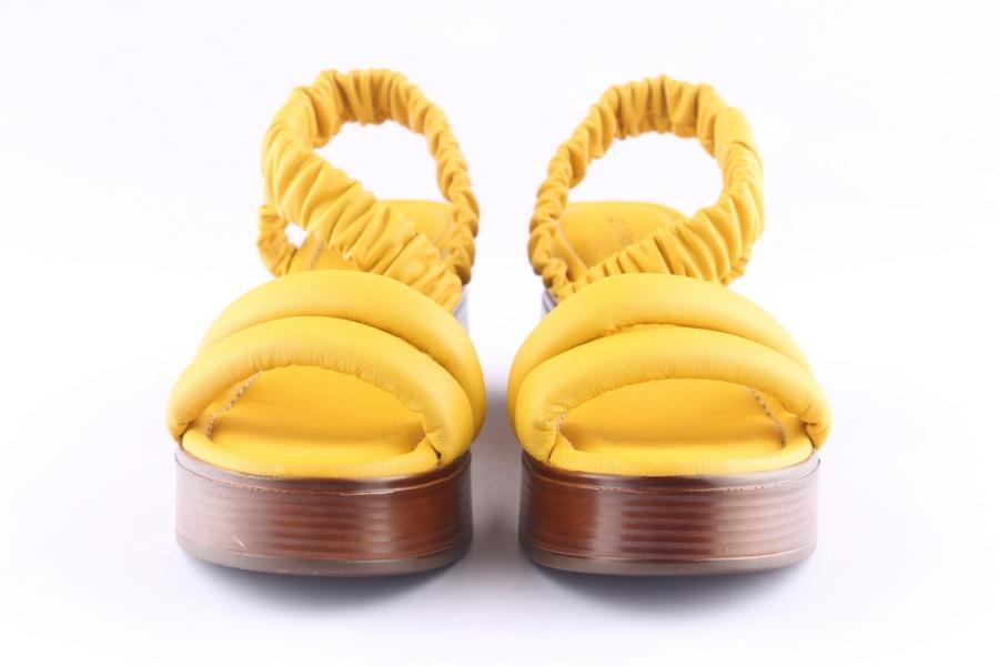 D.moro Shoes Women Leather P. Sandals For Summer: TAŞ-243 Yellow (Wholesale)