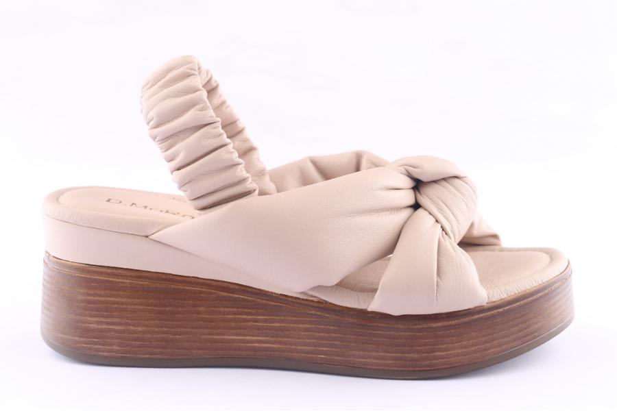 d.moro shoes Women Leather P. Sandals for Summer: TAŞ-247 Beige (Wholesale)
