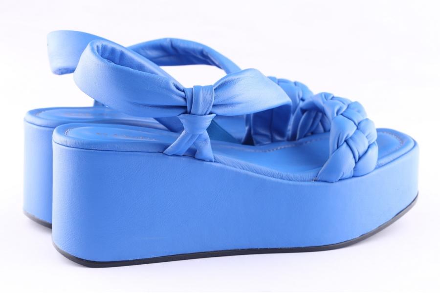 D.moro Shoes Women Leather P. Sandals For Summer: TAŞ-298 Blue (Wholesale)