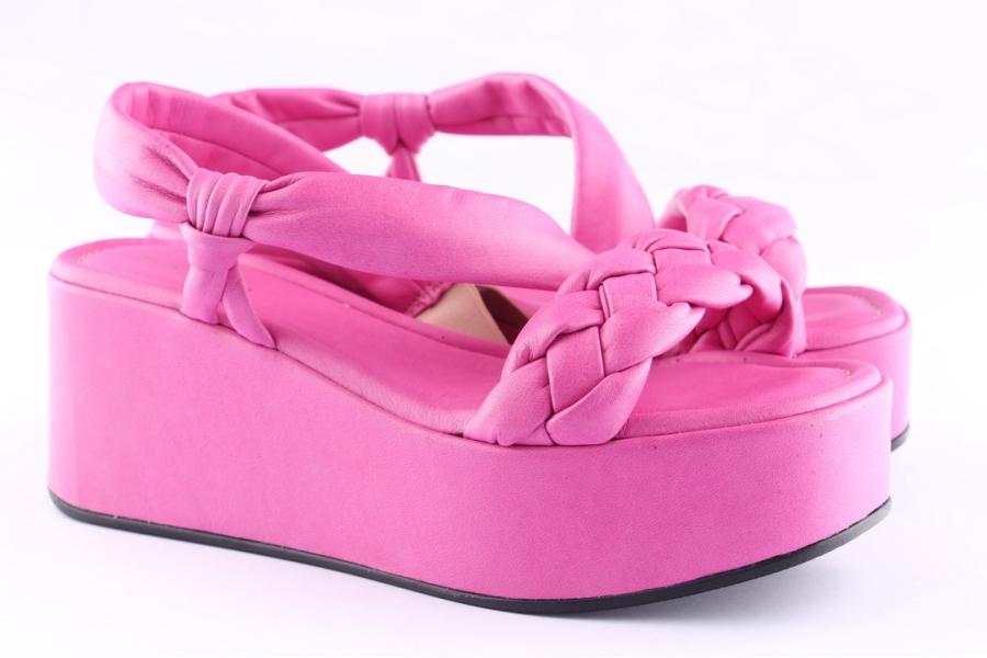 D.moro Shoes Women Leather P. Sandals For Summer: TAŞ-298 Fuchsia (Wholesale)