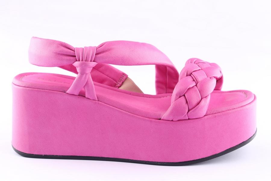 d.moro shoes Women Leather P. Sandals for Summer: TAŞ-298 Fuchsia (Wholesale)