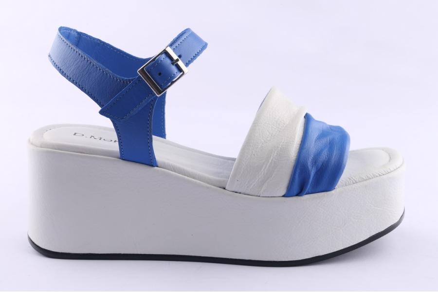 d.moro shoes Women Leather P. Sandals for Summer: TAŞ-310 White (Wholesale)