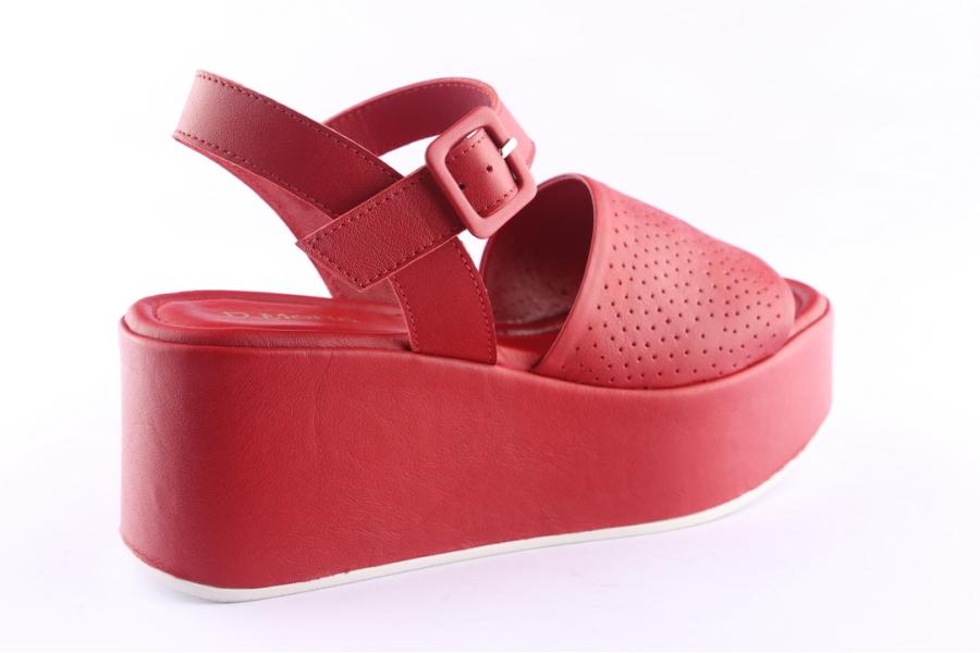 D.moro Shoes Women Leather P. Sandals For Summer: TAŞ-314 Red (Wholesale)
