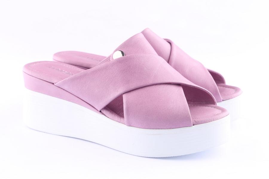 D.moro Shoes Women Leather P. Slippers For Summer: MORO-67 Fuchsia (Wholesale)