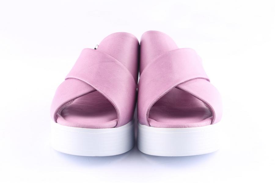 D.moro Shoes Women Leather P. Slippers For Summer: MORO-67 Fuchsia (Wholesale)