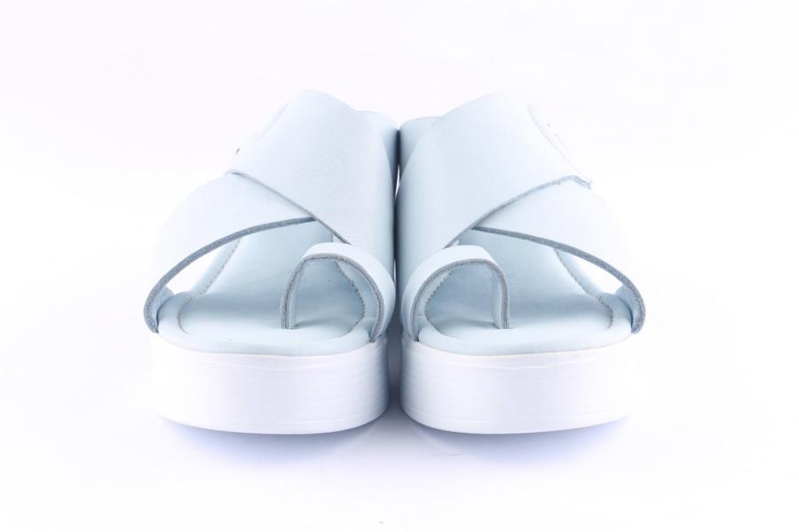 D.moro Shoes Women Leather P. Slippers For Summer: TAŞ-16 Ice Blue (Wholesale)
