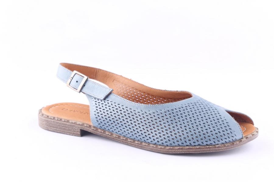 D.moro Shoes Women Leather Sandals For Summer: 0040 Jeans Blue (Wholesale)