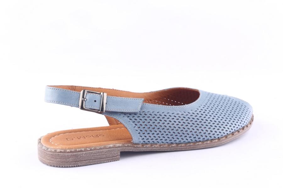 D.moro Shoes Women Leather Sandals For Summer: 0040 Jeans Blue (Wholesale)
