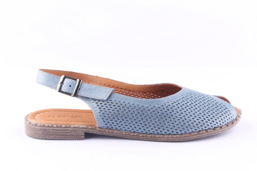 d.moro shoes Women Leather Sandals for Summer: 0040 Jeans Blue (Wholesale)