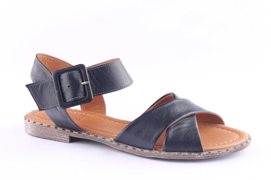 D.moro Shoes Women Leather Sandals For Summer: 0041 Navy Blue (Wholesale)
