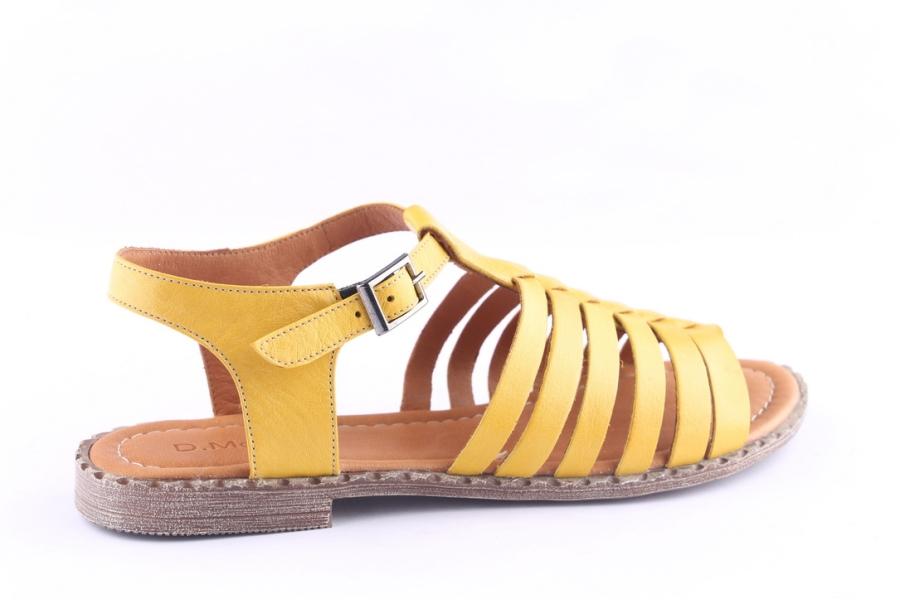 D.moro Shoes Women Leather Sandals For Summer: 0043 Yellow (Wholesale)