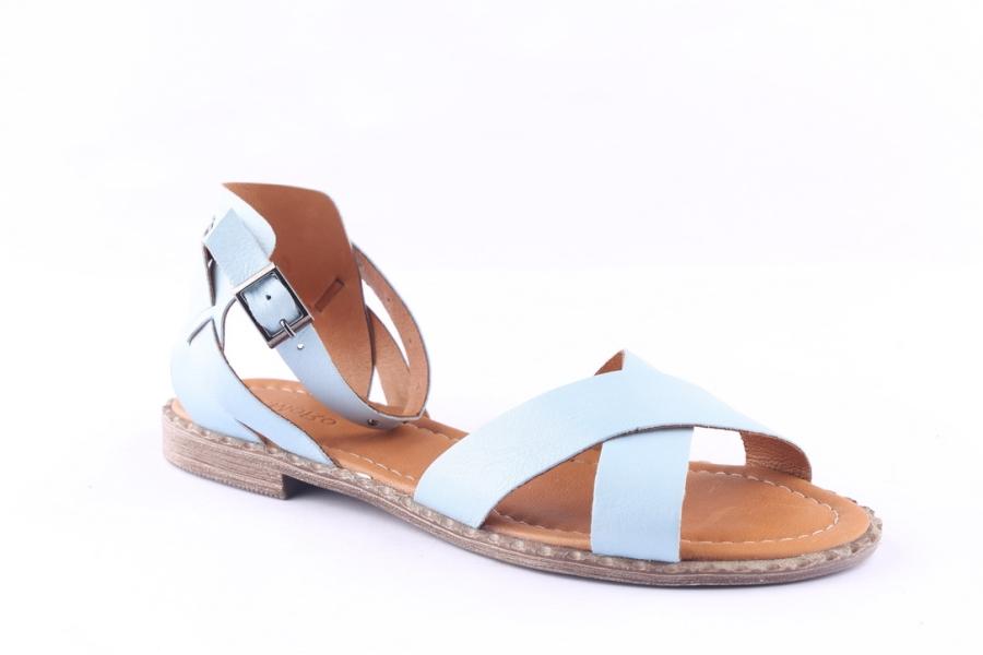 D.moro Shoes Women Leather Sandals For Summer: 0047 Baby Blue (Wholesale)