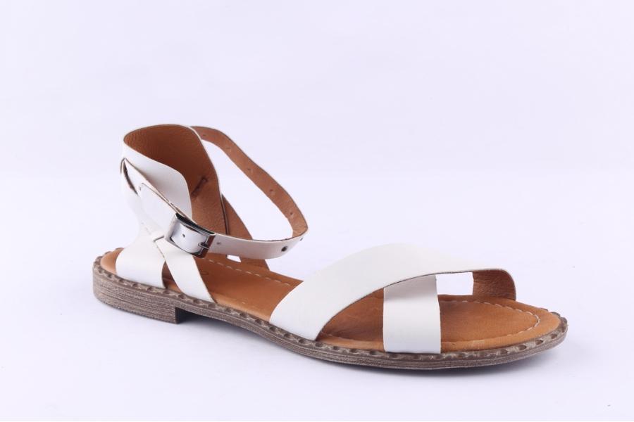 D.moro Shoes Women Leather Sandals For Summer: 0047 White (Wholesale)