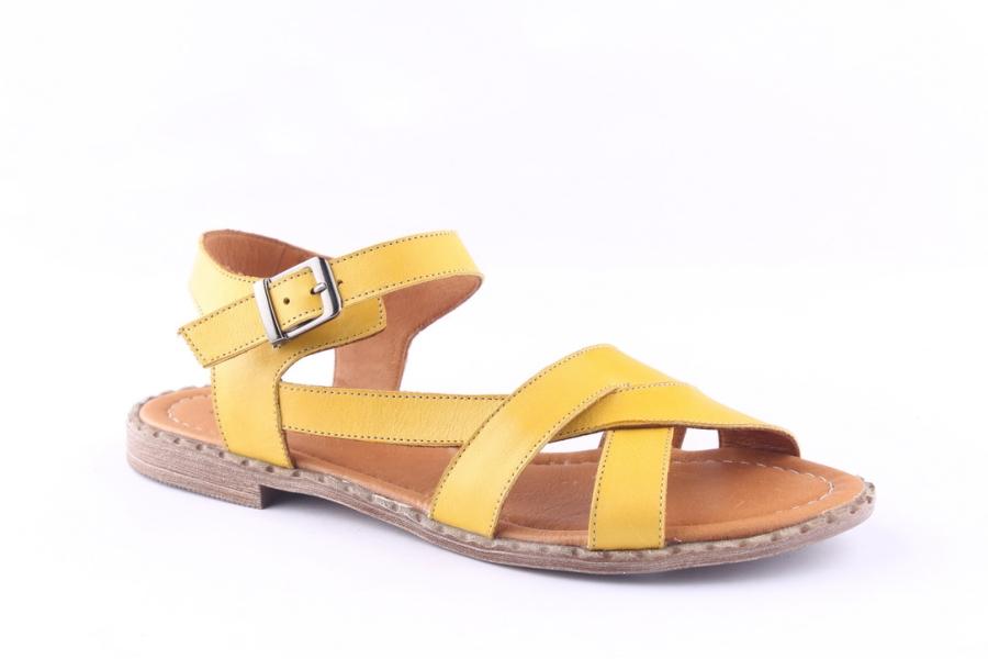 D.moro Shoes Women Leather Sandals For Summer: 0049 Yellow (Wholesale)