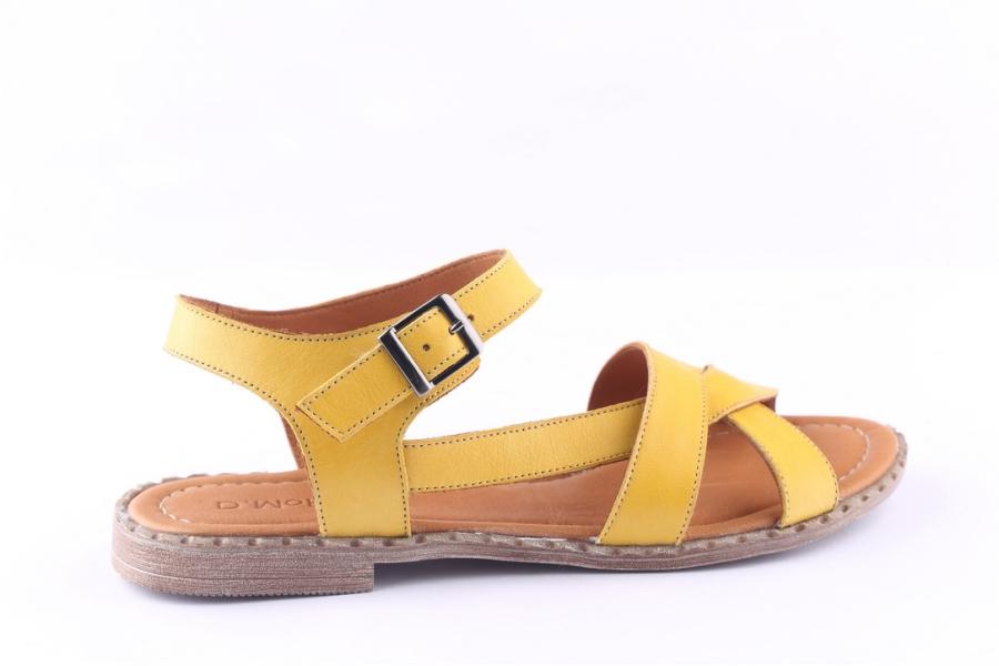 D.moro Shoes Women Leather Sandals For Summer: 0049 Yellow (Wholesale)