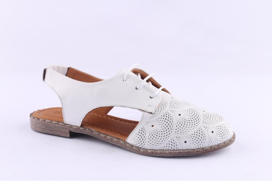 D.moro Shoes Women Leather Sandals For Summer: 0053 White (Wholesale)