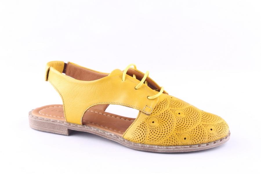 D.moro Shoes Women Leather Sandals For Summer: 0053 Yellow (Wholesale)