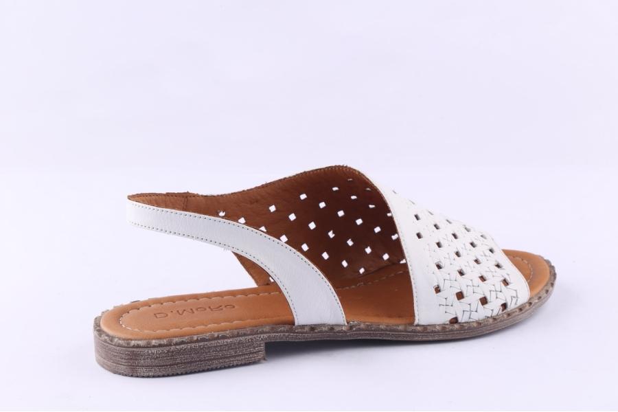 D.moro Shoes Women Leather Sandals For Summer: 0055 White (Wholesale)