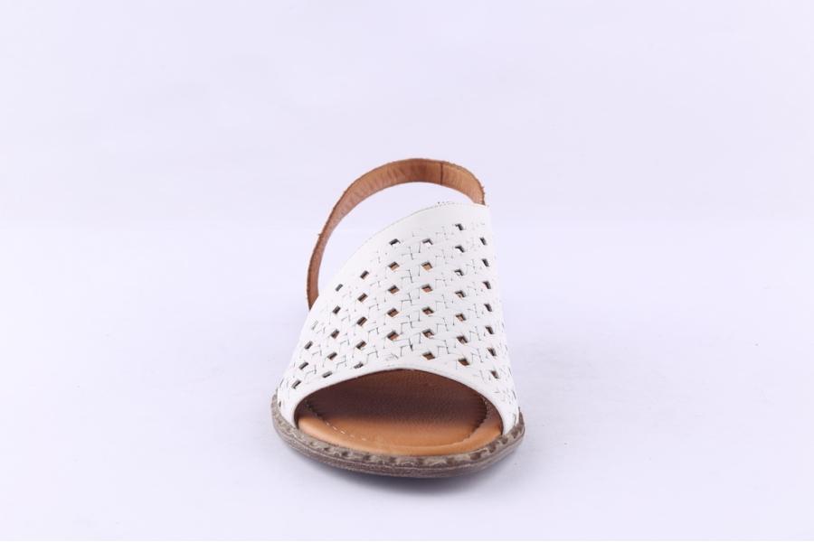 D.moro Shoes Women Leather Sandals For Summer: 0055 White (Wholesale)