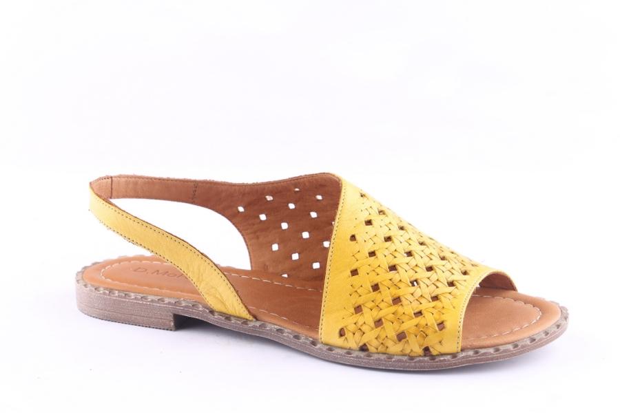 D.moro Shoes Women Leather Sandals For Summer: 0055 Yellow (Wholesale)