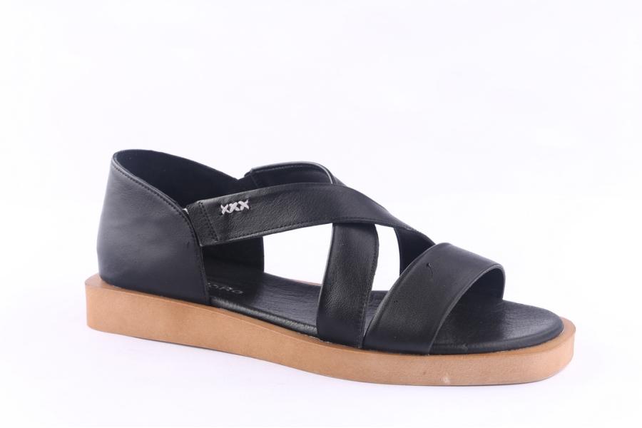 D.moro Shoes Women Leather Sandals For Summer: 050 Black (Wholesale)