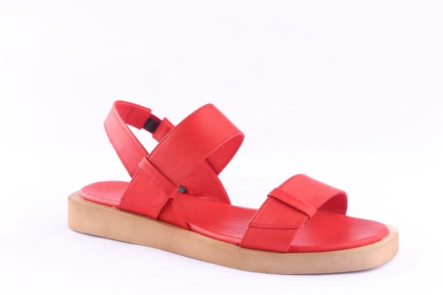 D.moro Shoes Women Leather Sandals For Summer: 051 Red (Wholesale)