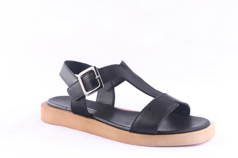 D.moro Shoes Women Leather Sandals For Summer: 052 Black (Wholesale)