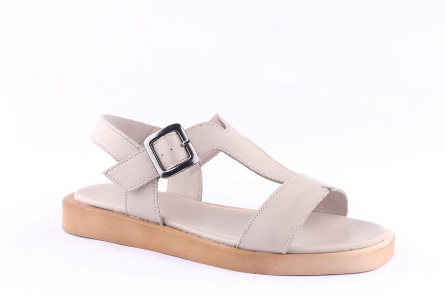 D.moro Shoes Women Leather Sandals For Summer: 052 Silver Grey (Wholesale)