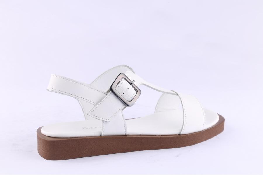 D.moro Shoes Women Leather Sandals For Summer: 052 White (Wholesale)