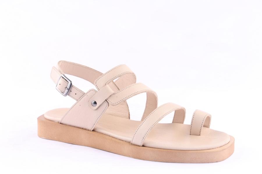 D.moro Shoes Women Leather Sandals For Summer: 054 Beige (Wholesale)