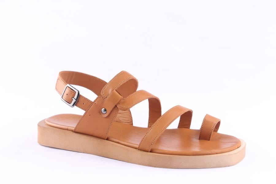 D.moro Shoes Women Leather Sandals For Summer: 054 Tan (Wholesale)