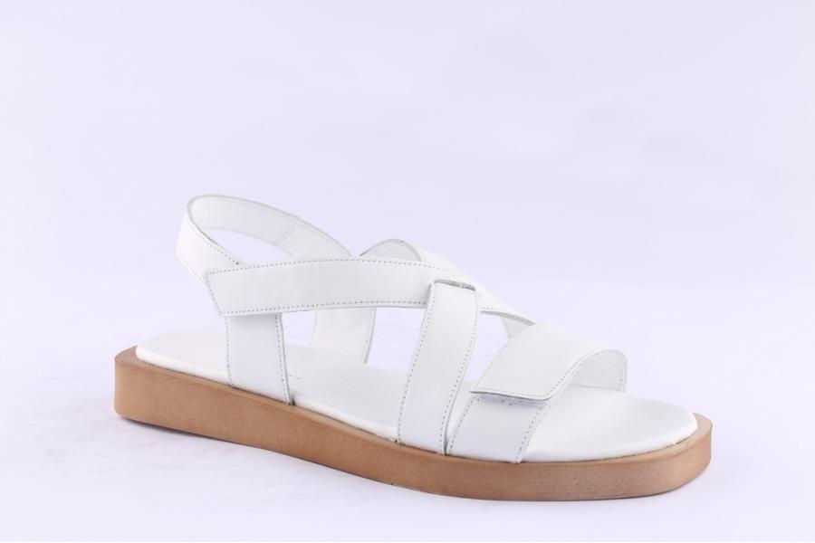 D.moro Shoes Women Leather Sandals For Summer: 056 White (Wholesale)