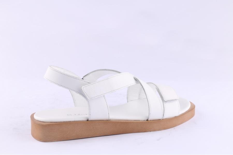 D.moro Shoes Women Leather Sandals For Summer: 056 White (Wholesale)
