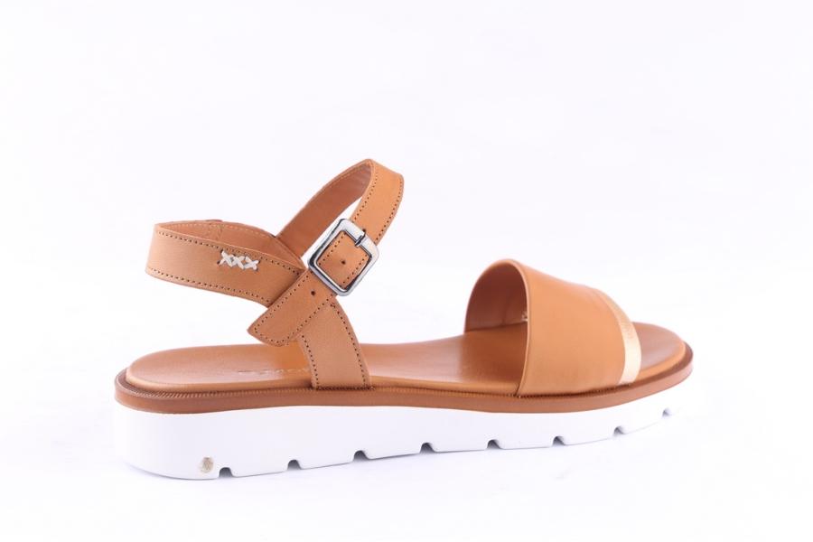 D.moro Shoes Women Leather Sandals For Summer: 057 Tan (Wholesale)
