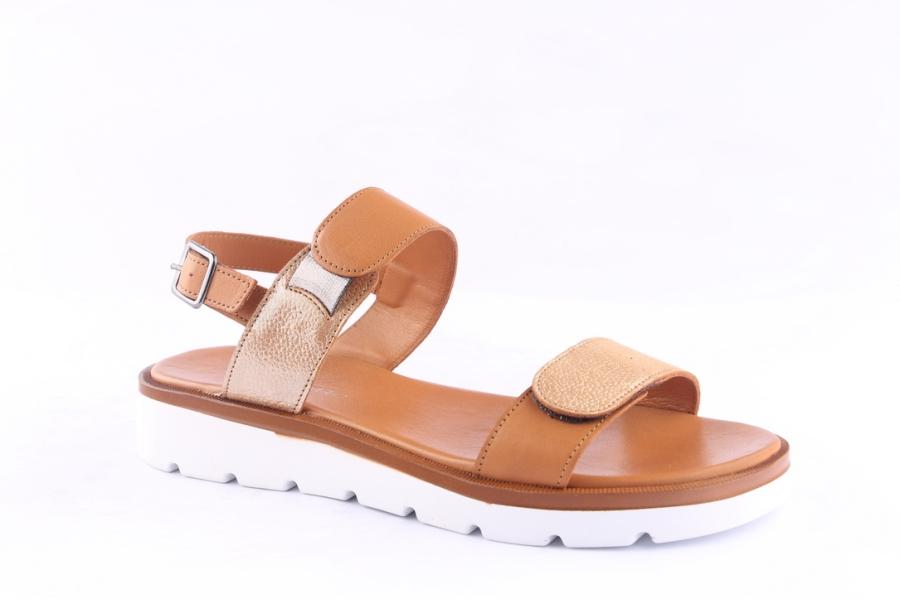 D.moro Shoes Women Leather Sandals For Summer: 059 Tan (Wholesale)