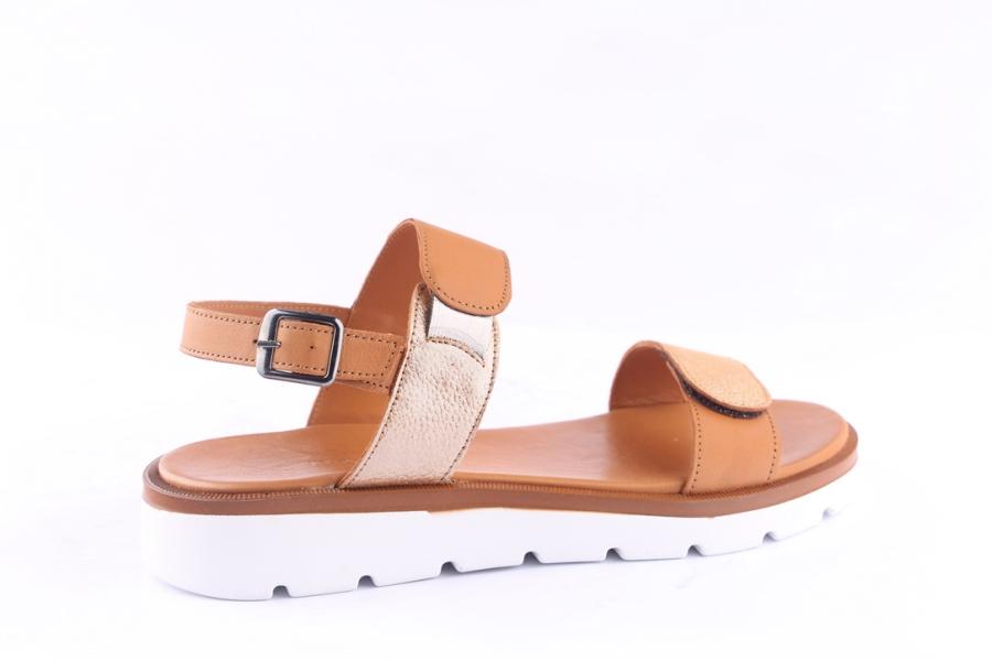 D.moro Shoes Women Leather Sandals For Summer: 059 Tan (Wholesale)