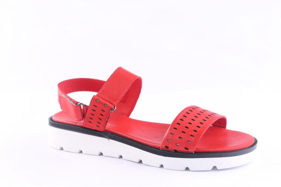 D.moro Shoes Women Leather Sandals For Summer: 060 Red (Wholesale)