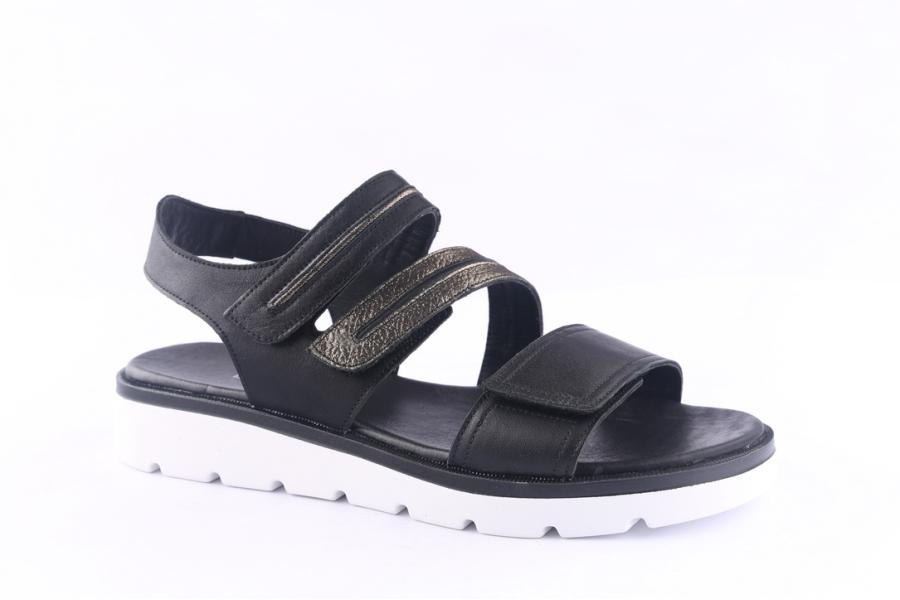 D.moro Shoes Women Leather Sandals For Summer: 062 Black (Wholesale)