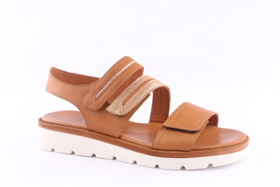 D.moro Shoes Women Leather Sandals For Summer: 062 Tan (Wholesale)