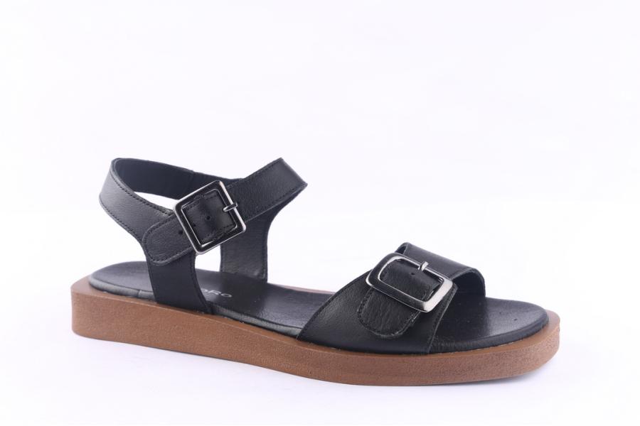 D.moro Shoes Women Leather Sandals For Summer: 072 Black (Wholesale)