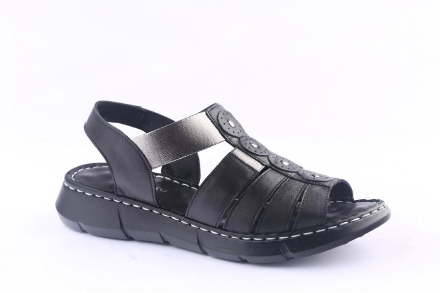 D.moro Shoes Women Leather Sandals For Summer: 092 Black (Wholesale)