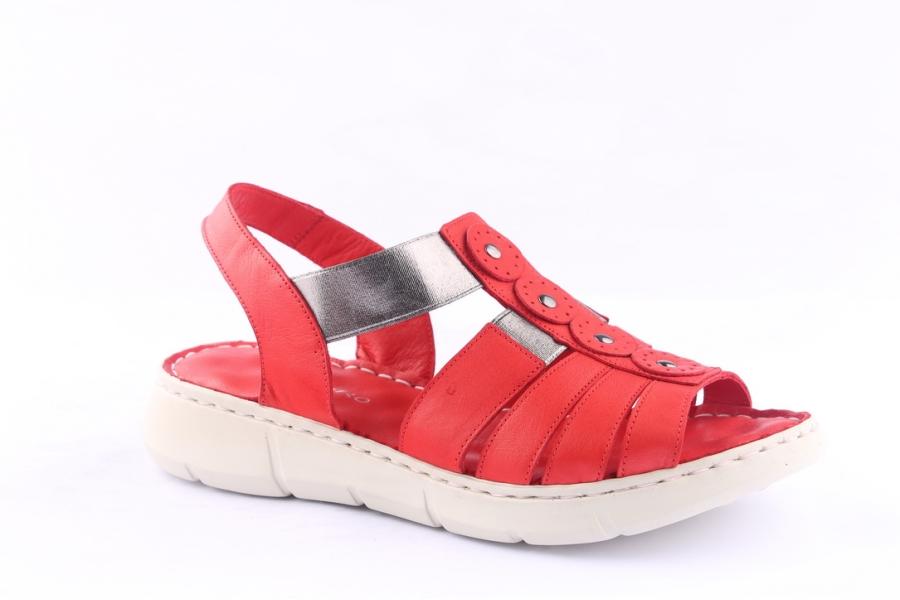 D.moro Shoes Women Leather Sandals For Summer: 092 Red (Wholesale)