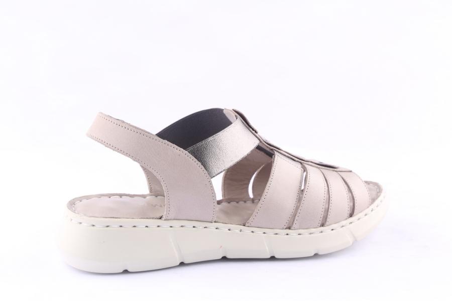 D.moro Shoes Women Leather Sandals For Summer: 092 Silver Grey (Wholesale)