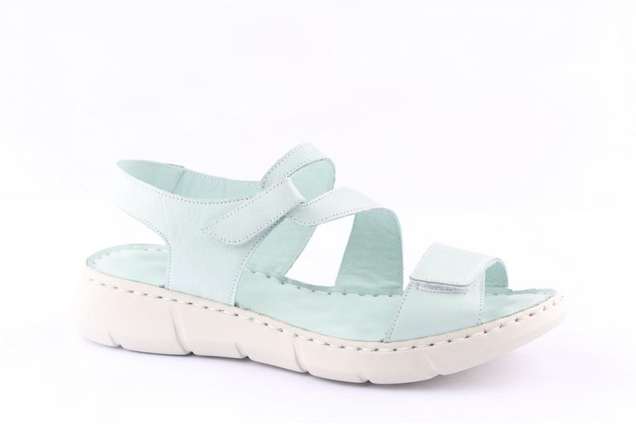 D.moro Shoes Women Leather Sandals For Summer: 093 Aqua Green (Wholesale)