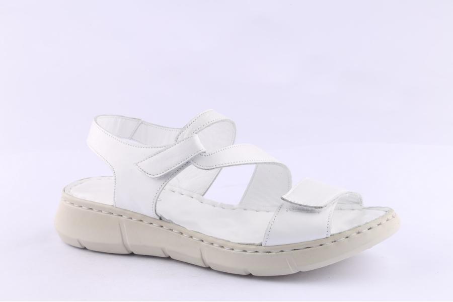 D.moro Shoes Women Leather Sandals For Summer: 093 White (Wholesale)