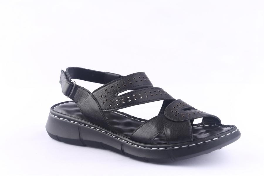 D.moro Shoes Women Leather Sandals For Summer: 094 Black (Wholesale)