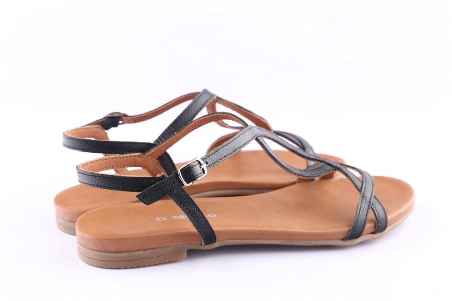 D.moro Shoes Women Leather Sandals For Summer: 1018 Black (Wholesale)