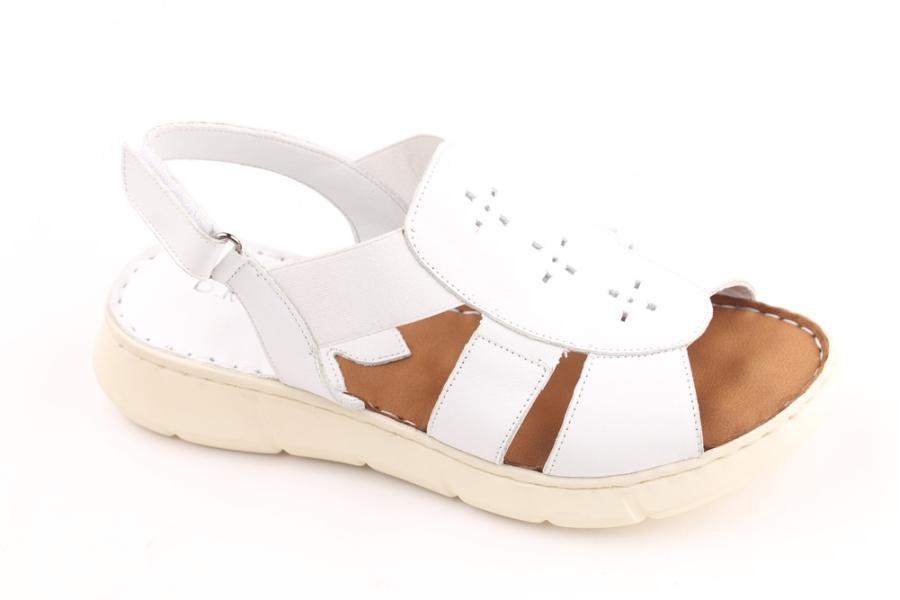 d.moro shoes Women Leather Sandals for summer: 108 White Leather (Wholesale)