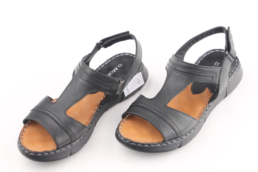 d.moro shoes Women Leather Sandals for summer: 110 Black Leather (Wholesale)