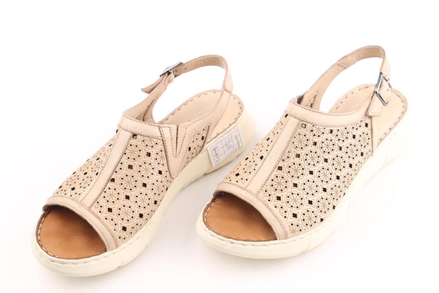 d.moro shoes Women Leather Sandals for summer: 111 Beige Leather (Wholesale)